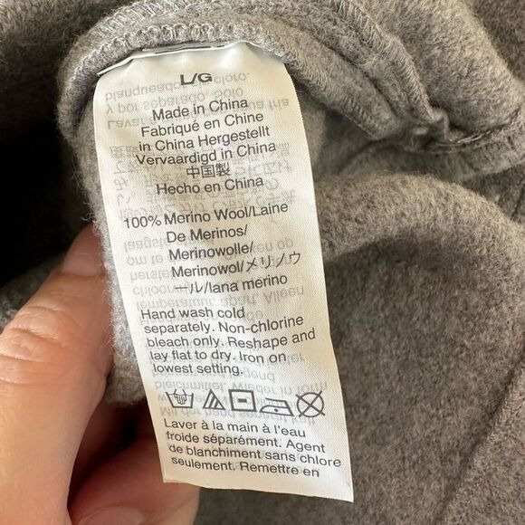 J Crew Men’s Boiled Merino Wool Coach's Jacket Grey Size L - Picture 3 of 6